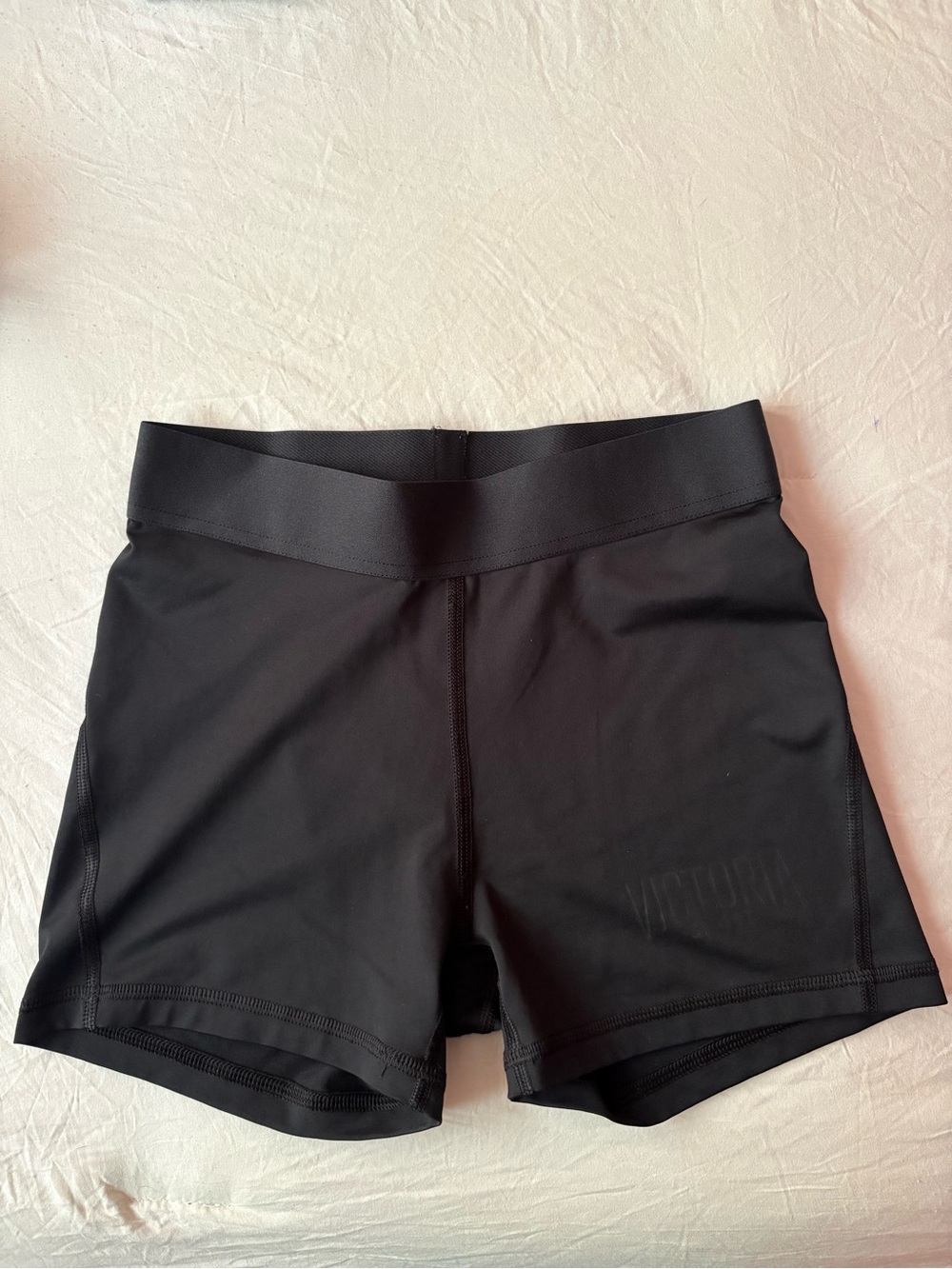 Women's Black High-Waist Bike Shorts